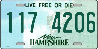 NH license plate 1174206