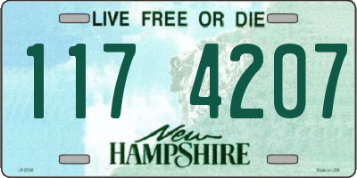 NH license plate 1174207