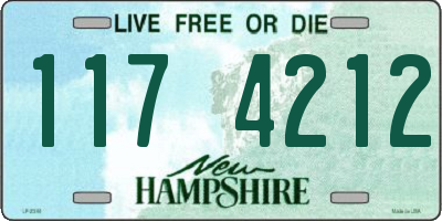 NH license plate 1174212