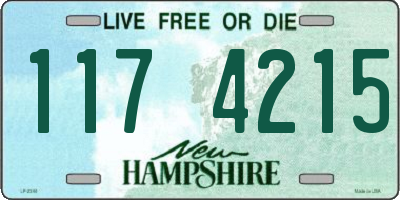 NH license plate 1174215