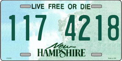 NH license plate 1174218