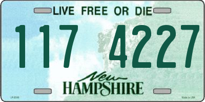 NH license plate 1174227