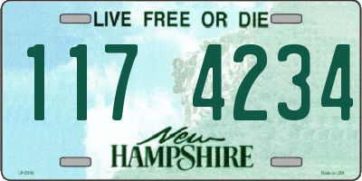 NH license plate 1174234