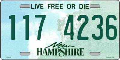 NH license plate 1174236