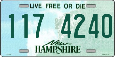 NH license plate 1174240