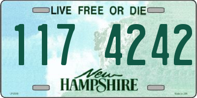 NH license plate 1174242