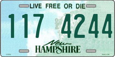 NH license plate 1174244