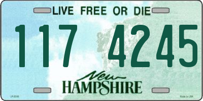 NH license plate 1174245