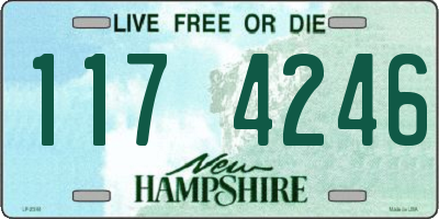 NH license plate 1174246