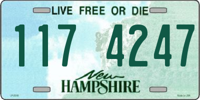 NH license plate 1174247