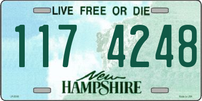 NH license plate 1174248