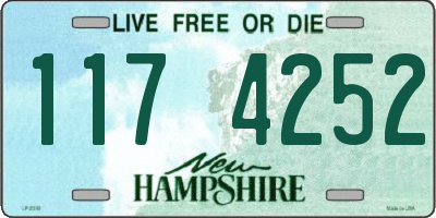 NH license plate 1174252