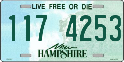 NH license plate 1174253