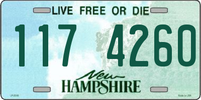 NH license plate 1174260