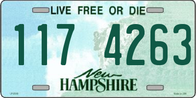 NH license plate 1174263