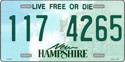 NH license plate 1174265