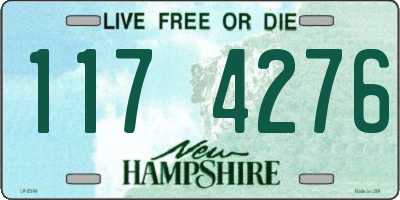 NH license plate 1174276