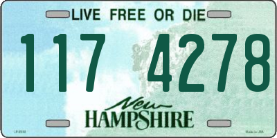 NH license plate 1174278