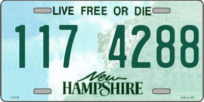 NH license plate 1174288