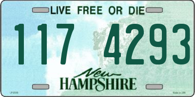 NH license plate 1174293