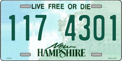 NH license plate 1174301