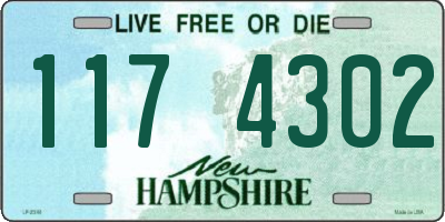 NH license plate 1174302