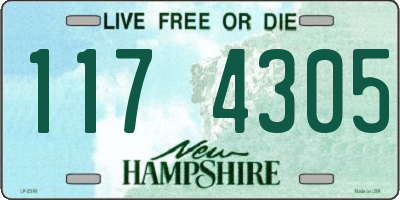NH license plate 1174305