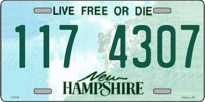 NH license plate 1174307