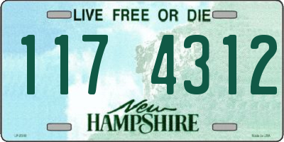 NH license plate 1174312