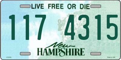 NH license plate 1174315