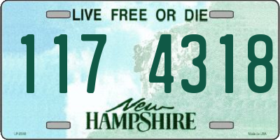 NH license plate 1174318
