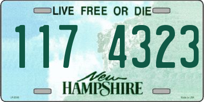 NH license plate 1174323