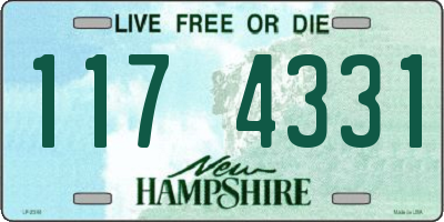 NH license plate 1174331