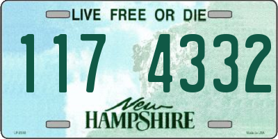 NH license plate 1174332