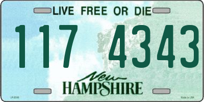 NH license plate 1174343