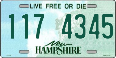 NH license plate 1174345