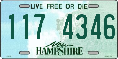 NH license plate 1174346