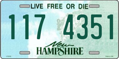 NH license plate 1174351