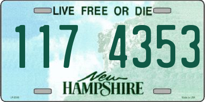 NH license plate 1174353