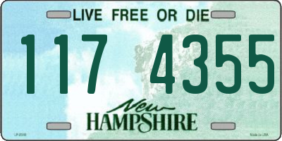 NH license plate 1174355