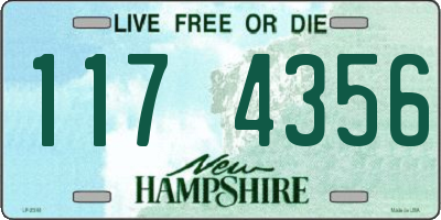 NH license plate 1174356