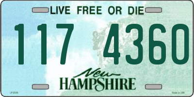 NH license plate 1174360
