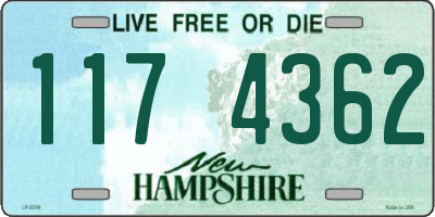 NH license plate 1174362
