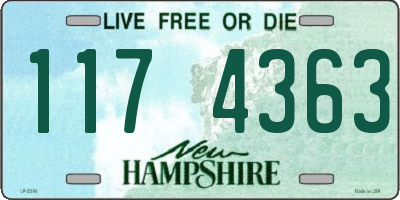 NH license plate 1174363