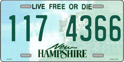 NH license plate 1174366