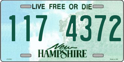 NH license plate 1174372