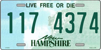 NH license plate 1174374