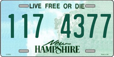 NH license plate 1174377