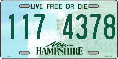 NH license plate 1174378