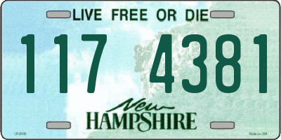 NH license plate 1174381